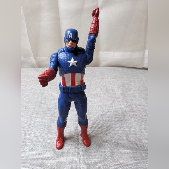 2015 Hasbro Marvel Captain America Blue Red Action Figure 6" Movable Arms Head - Picture 6 of 12